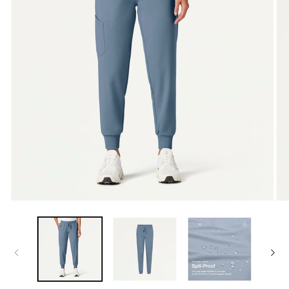 Jaanuu Scrub Slate Blue Jogger Pants